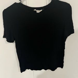 Black crop top